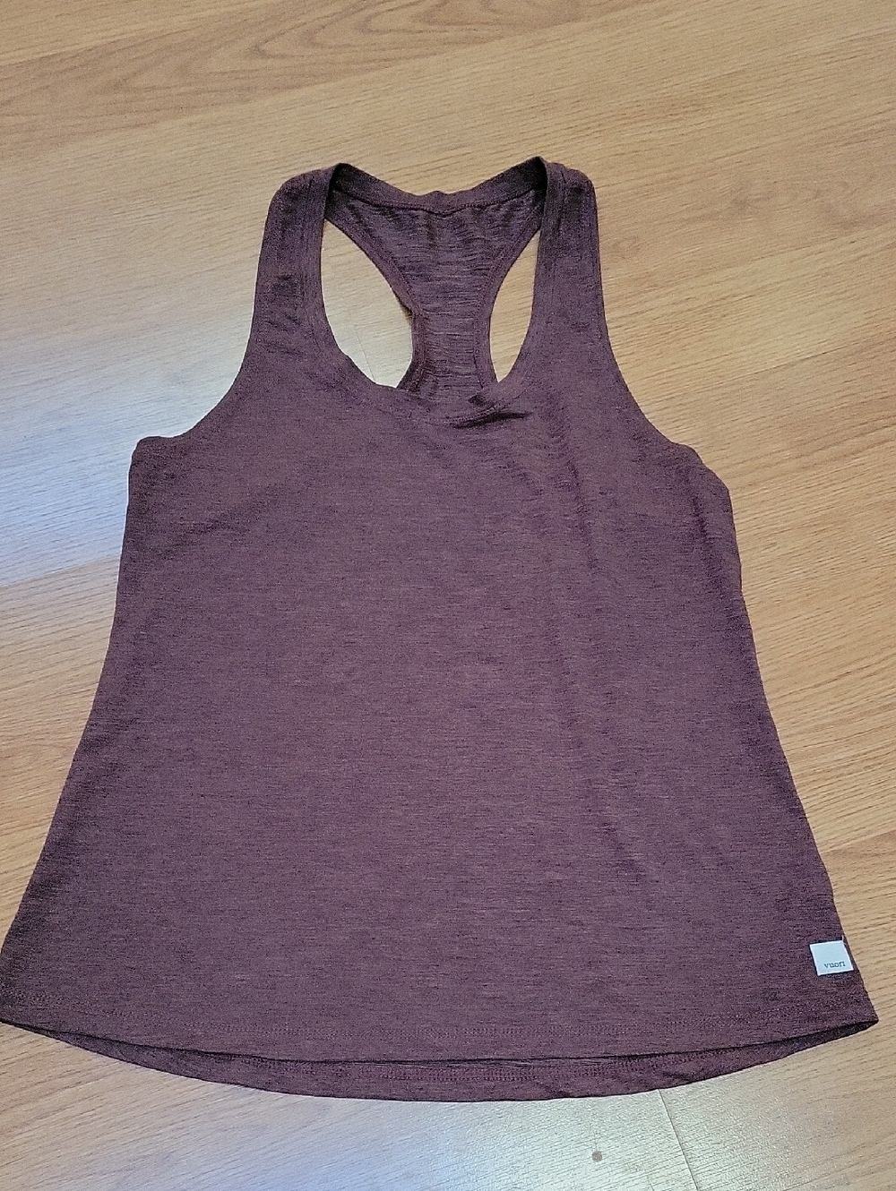 Vuori Maroon Heathered Tank